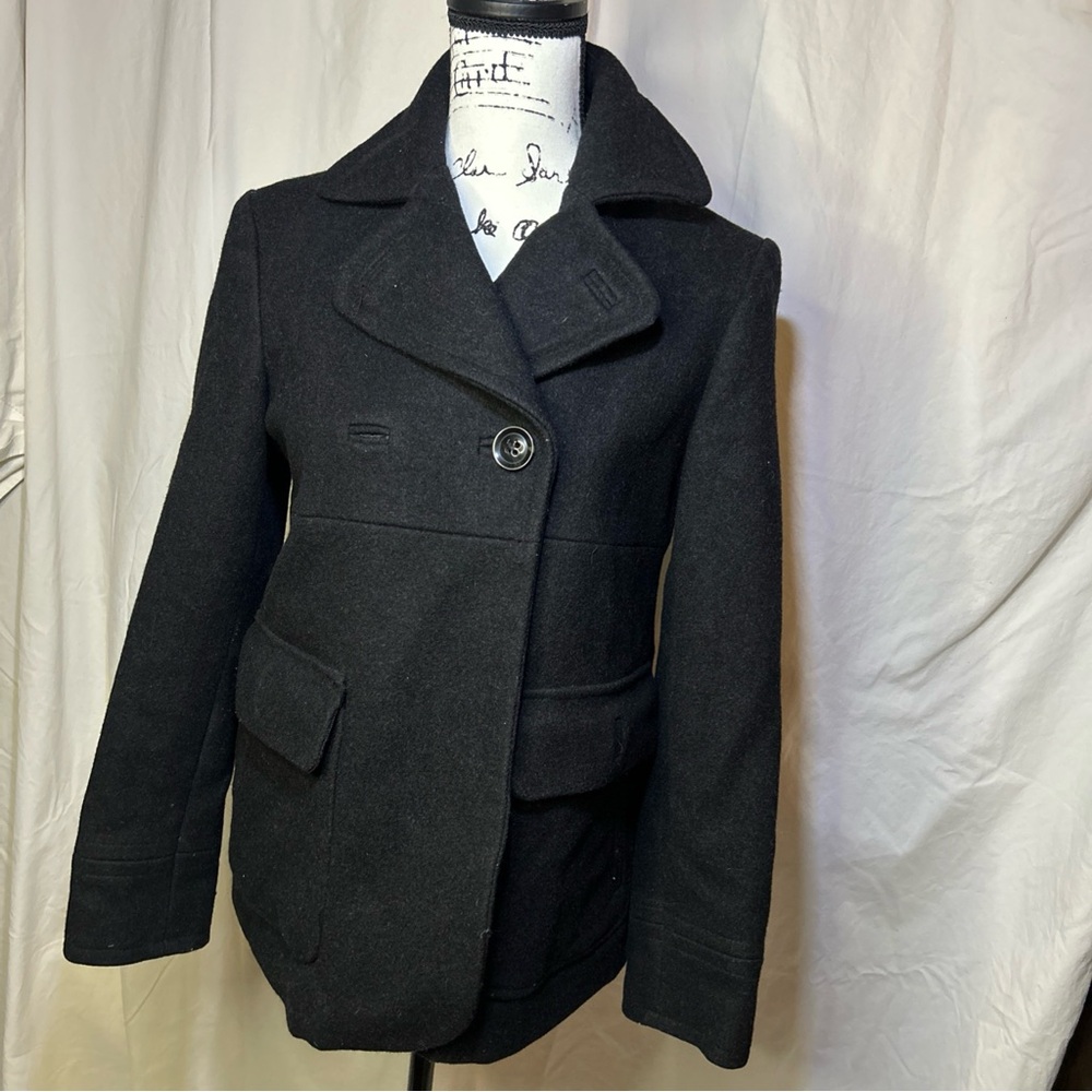 GAP Women's Black Peacoat